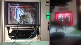 Adana'da ATM'ye zarar veren şüpheli yakalandı; olay anı kamerada