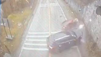 İki otomobilin çarpıştığı kaza kamerada; 1 ölü, 5 yaralı