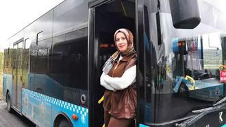 Soma'nın ilk kadın otobüs şoförü oldu
