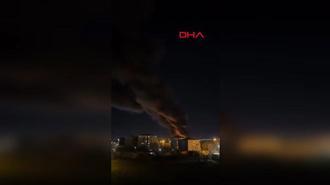 Tuzla'da kumaş fabrikasında yangın