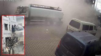 Avcılar'da kontrollü yıkım sırasında bina çöktü; operatör kıl payı kurtuldu