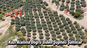 Kaçak kazıya dronla suçüstü: 6 gözaltı