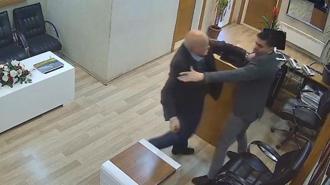 Belediye personeline satırlı saldırının görüntüleri ortaya çıktı