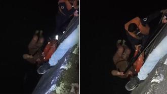 Seyhan Nehri'ne düşen kadını itfaiye ekibi kurtardı
