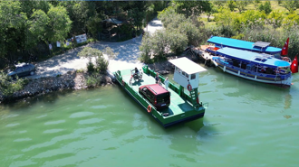 Muğla'da 1,5 saatlik yol, feribotla 1,5 dakika