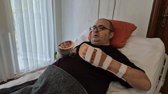 Göçük altında kalıp yatağa mahkum olan maden işçisinden fizik tedavisi için yardım talebi
