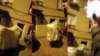 Kağıthane'de iş insanının kayınvalidesinin evine silahlı saldırıda yeni görüntüler; son anda kurtuldu