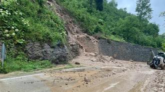 Ordu’da yağışlar heyelanlara neden oldu