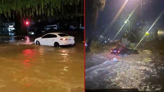 Adana’da sağanak, hayatı olumsuz etkiledi