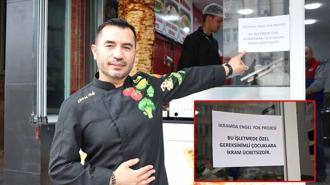 Camide bedensel engelli çocuktan etkilendi; işletmesinde engellilere ücretsiz yemek projesi başlattı