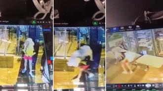 Mini etek giyip peruk takan erkek, mağazadan kilim çaldı; o anlar kamerada