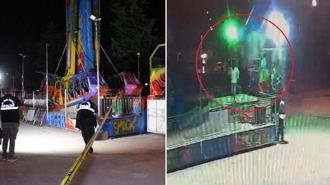 Lunaparkta 'ranger'ın operatöre çarptığı kaza kamerada