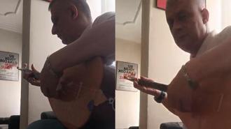 Boşanmayı davul zurna ile kutlayan kadının eski eşi de bağlama çaldı