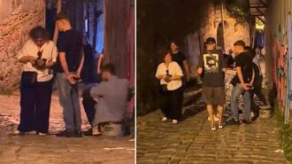 Galata’da 'fırça düşürme' bahanesiyle dolandırmaya çalıştığı kadını Rus turistler kurtardı; şüpheli yakalandı