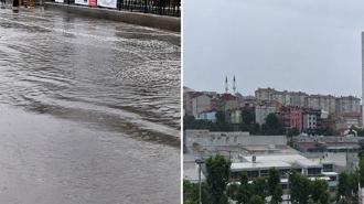 İstanbul'da sağanak yağmur: Caddeler su içinde kaldı, trafik durdu, pazar esnafı zor anlar yaşadı