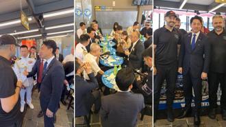 Japonya Savunma Bakanı Shinjiro Koizumi, NATO Zirvesi'nin ardından Eminönü'nde balık ekmek yedi
