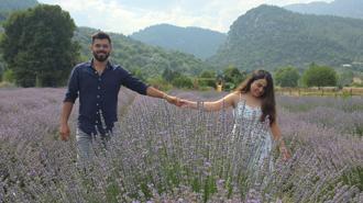 Adana'nın lavanta bahçeleri çekim platosuna dönüştü