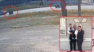 İki motosikletin çarpıştığı kaza kamerada; sürücü ile eşi öldü, oğulları ağır yaralandı