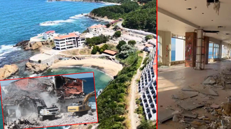 Riva’da talan edilen, bir dönem Milli Takım’ın da kamp yaptığı 186 odalı otel yıkılıyor