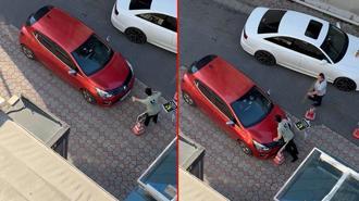 Kağıthane’de hastanede otopark ücretine itiraz etti; aracını valenin üzerine sürdü
