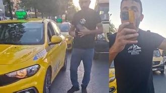 Beylikdüzü'nde taksiciler arasında 'yolcu alamazsın' tartışması; birbirlerini cep telefonuyla kaydettiler