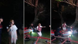 Irmaktaki adacıkta mahsur kaldı, kendisini kurtaran ekiplerden özür diledi