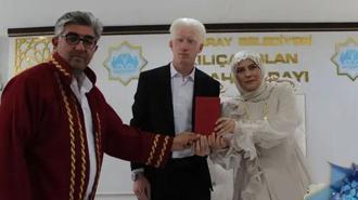 Golbol oynarken tanışan görme engelli çiftin arkadaşlıkları, evlilikle taçlandı