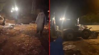 Sağanak sonrası meydana gelen sel köyde hasara yol açtı