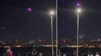 Üsküdar'da sahilde alkol içenlere polis dronundan uyarı