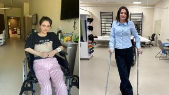 6'ncı kattan düşen, doktorların 'yürüyemez' dediği üniversiteli Ceylan, ayağa kalktı