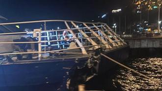 Mudanya'da İDO deniz otobüsü iskeleye çarptı