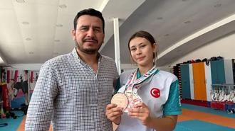 Babasının çocukluk hayalini gerçekleştirmek için başladığı kick boksta dünya 3’üncüsü oldu