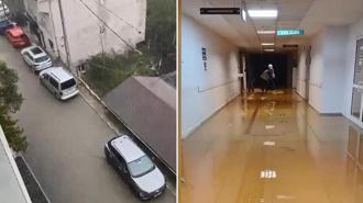 Sarıyer’de sağanak etkili oldu; hastaneyi ve evleri su bastı