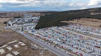 Bulgaristan sınırında 30 kilometre TIR kuyruğu