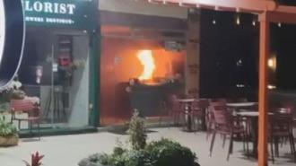 Etiler'de restoran alev alev yandı