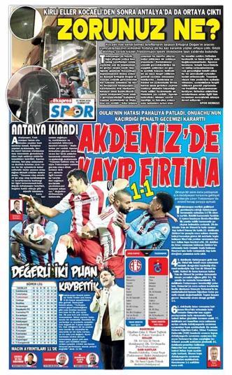 Trabzonspor, Hesap.com Antalyaspor deplasmanında takıldı