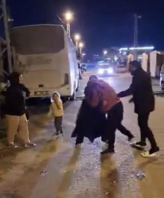 Hatayda, kavga ihbarına giden polis ekibine sürpriz