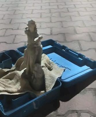 Tarihi eser operasyonunda 2 heykel ele geçirildi