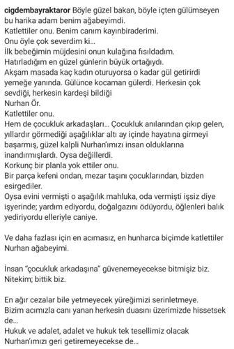 Öldürülüp cesedi asitle yok edilen tanınmış halıcının yengesinden yürek burkan paylaşım