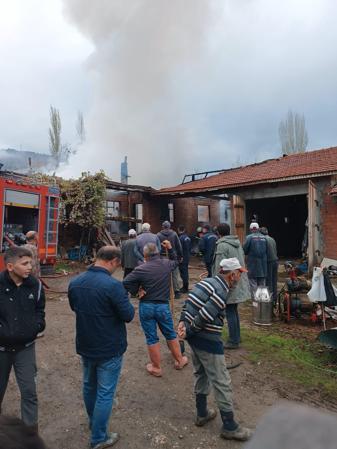 Amasya’da tek katlı ev yandı