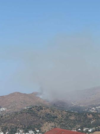 Bodrum’da ot yangını