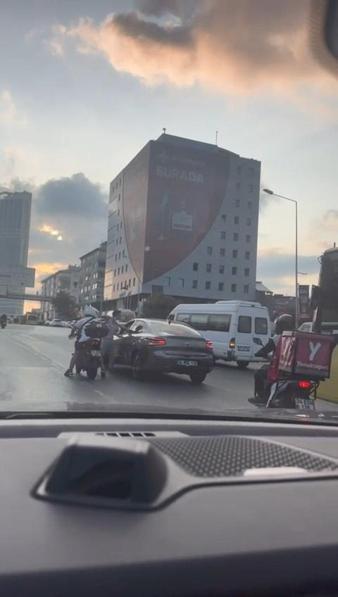 Şişlide trafikteki sürücüye yumrukla saldıran kişi yakalandı