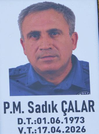 Kanserden hayatını kaybeden polis memuru için uğurlama töreni