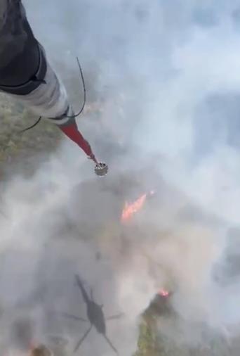 Balıkesirde orman yangını