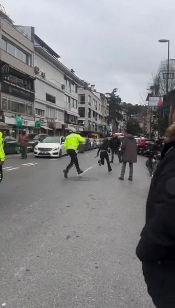 Bebek’te trafiği kapatıp aracında dans eden kadın hastaneye yatırıldı