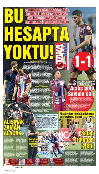 Trabzonspor sezona Kasımpaşa beraberliğiyle başladı, Salah ilk kez forma giydi