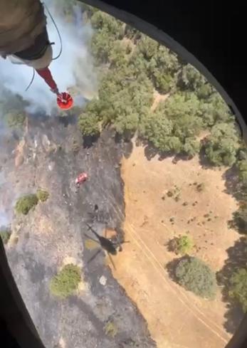 Balıkesirde orman yangını