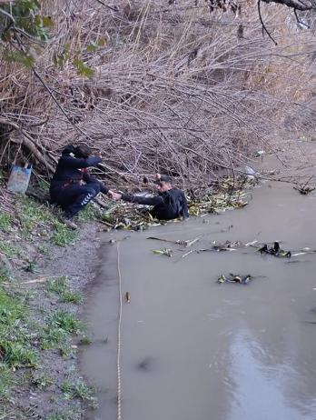 Hatay’da Asi Nehrine düşen kişi akıntıyla kayboldu