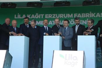 Lila Kağıt, Erzurum'daki yeni üretim tesisinin temelini attı