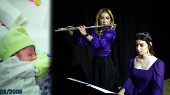 Defne, 17 yıl önce prematüre doğduğu hastanede doktoruyla sahne aldı